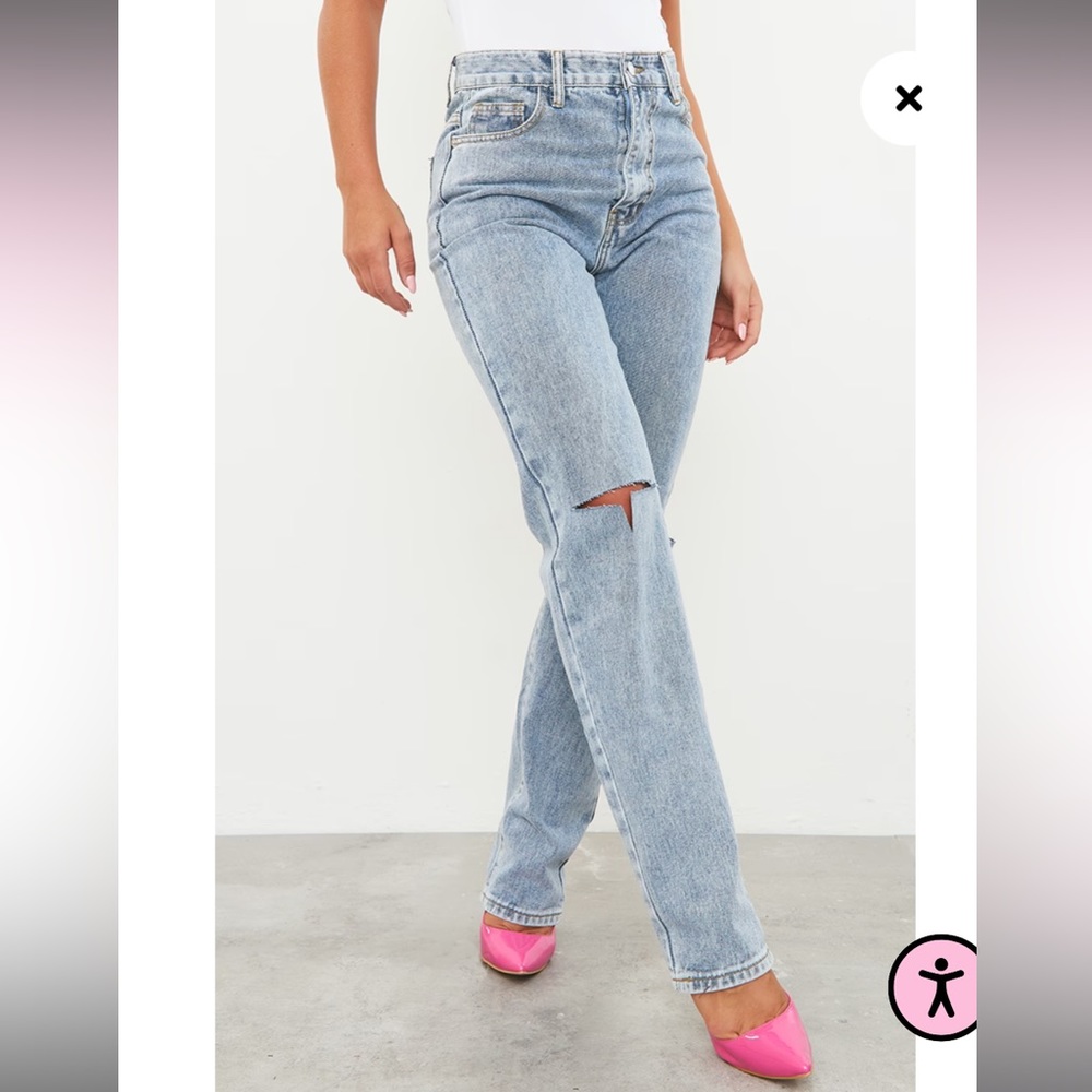 Straight leg pretty little thing jeans size 2